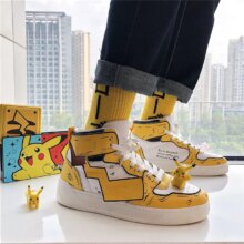 Pikachu Classic High Top Men Vulcanized Casual Shoes Pikachu Classic High Top Men Vulcanized Casual Shoes