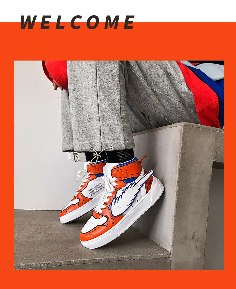 Pikachu Classic High Top Men Vulcanized Casual Shoes