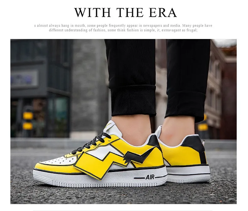 Pikachu Classic High Top Men Vulcanized Casual Shoes