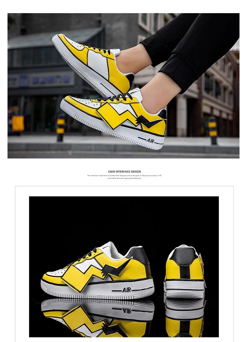 Pikachu Classic High Top Men Vulcanized Casual Shoes