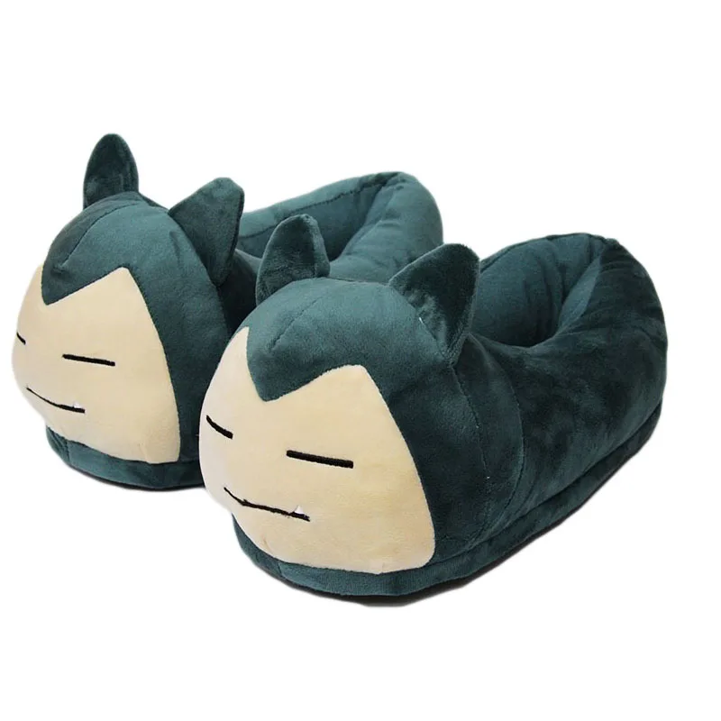 Pikachu Snorlax Indoor Warm Shoes For Women and Men