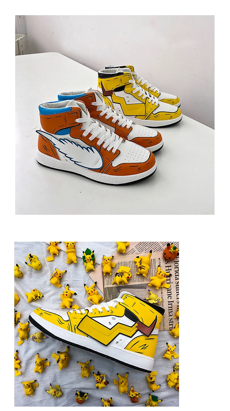 Anime Cartoon Running Boots High Top Casual Hip Hop Shoes For Men Anime Cartoon Running Boots High Top Casual Hip Hop Shoes For Men