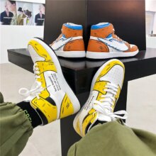 Anime Cartoon Running Boots High Top Casual Hip Hop Shoes For Men Anime Cartoon Running Boots High Top Casual Hip Hop Shoes For Men