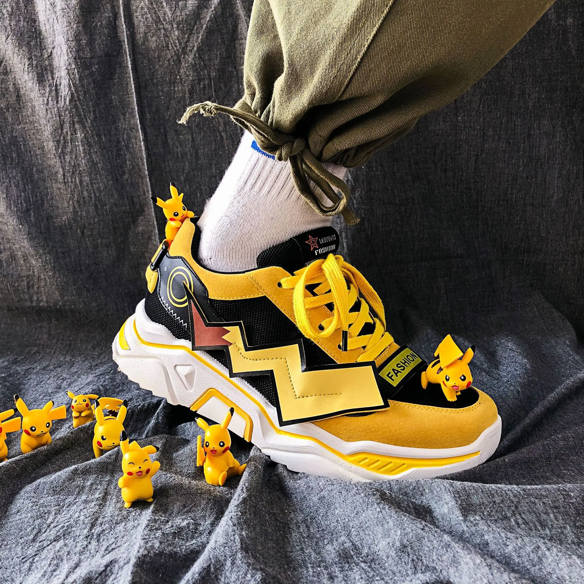 Pokemon Pikachu Cartoon Casual Warm Shoes For Men & Women Pokemon Pikachu Cartoon Casual Warm Shoes For Men & Women