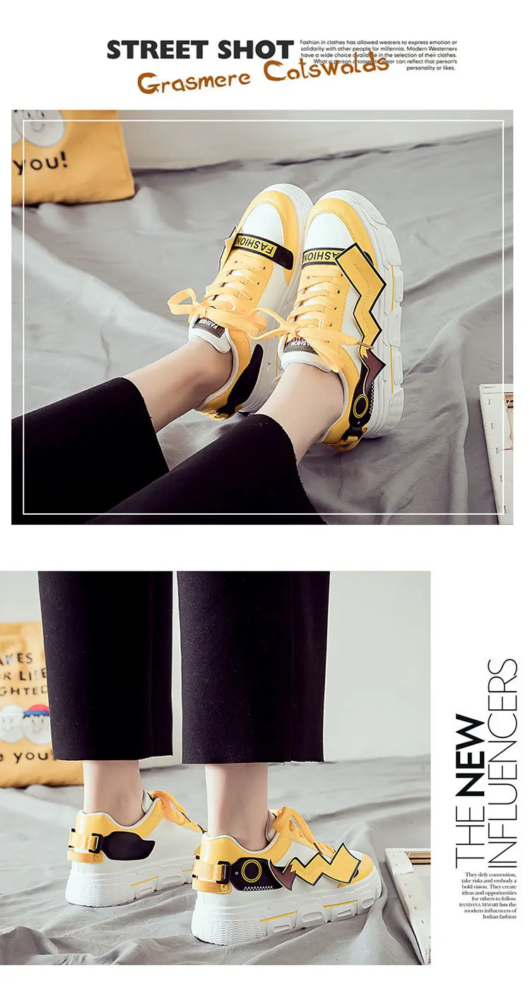 Cartoon Pikachu Classic Casual Shoes For Women Cartoon Pikachu Classic Casual Shoes For Women