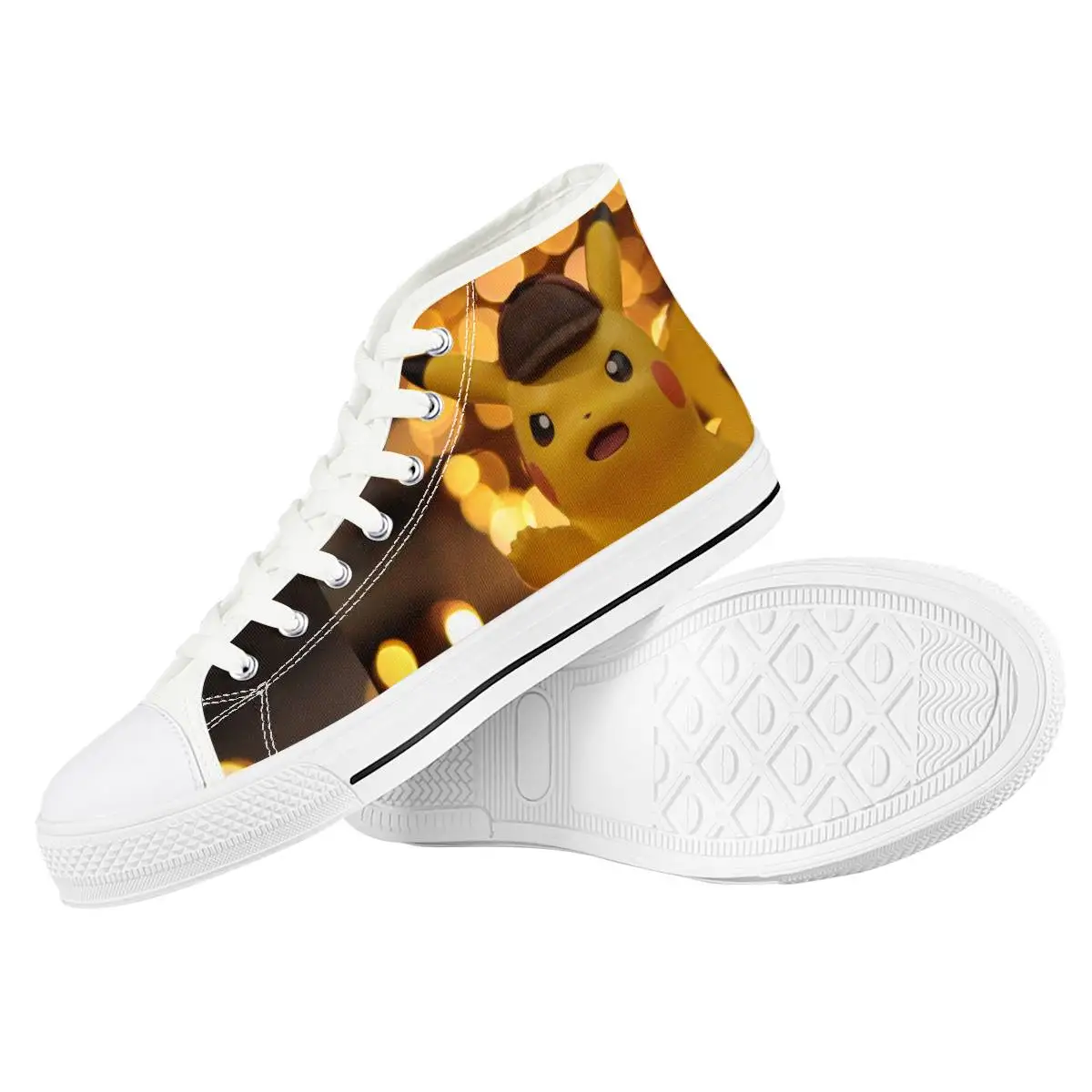 Cartoon Pokemon Pikachu Lace Up Casual Shoes