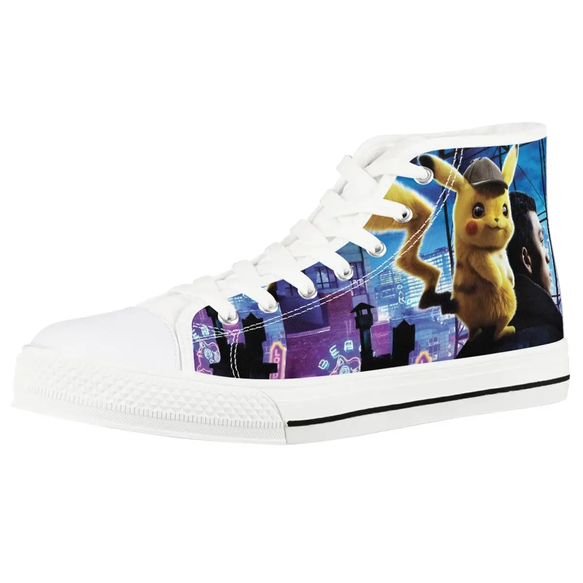 Cartoon Pokemon Pikachu Lace Up Casual Shoes