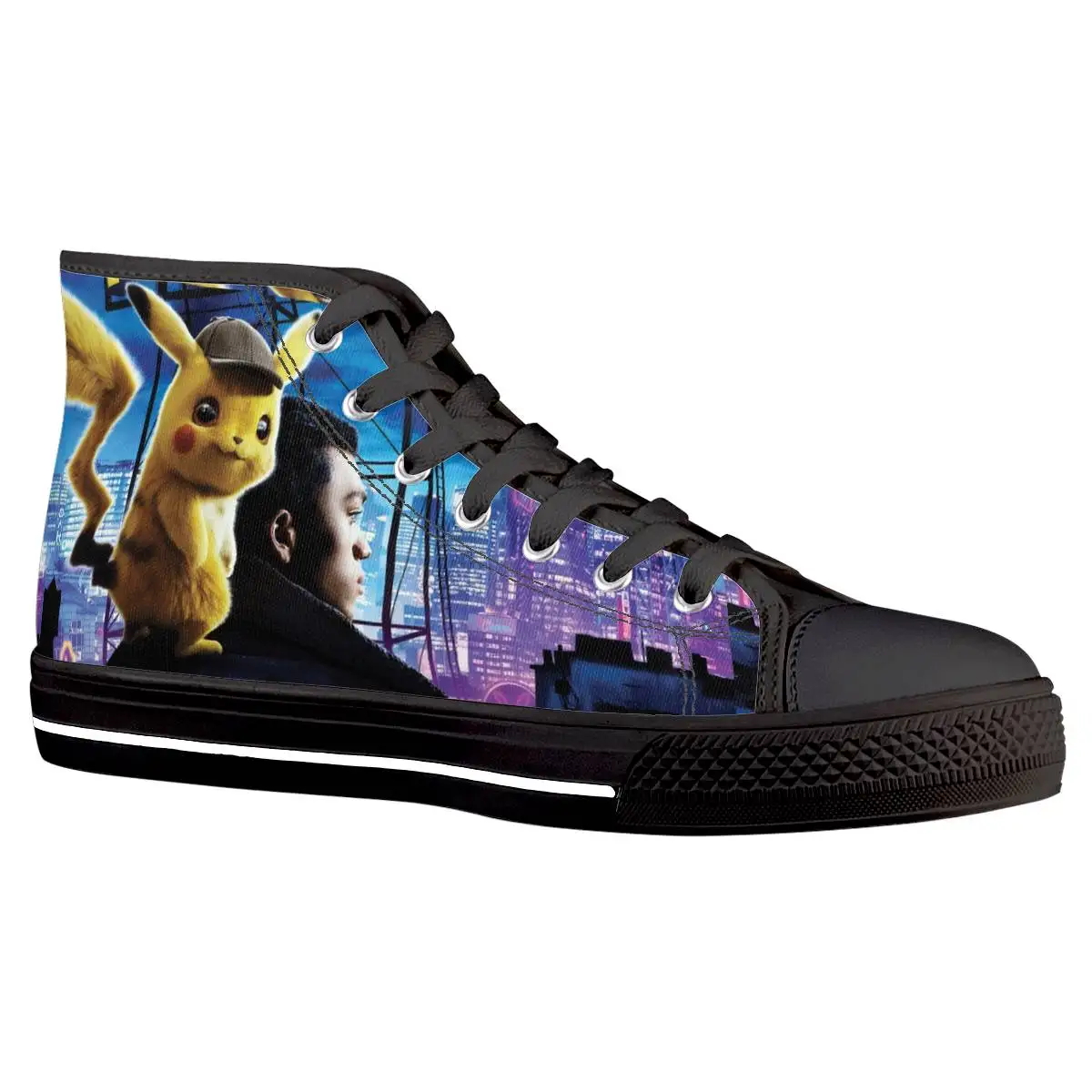 Cartoon Pokemon Pikachu Lace Up Casual Shoes