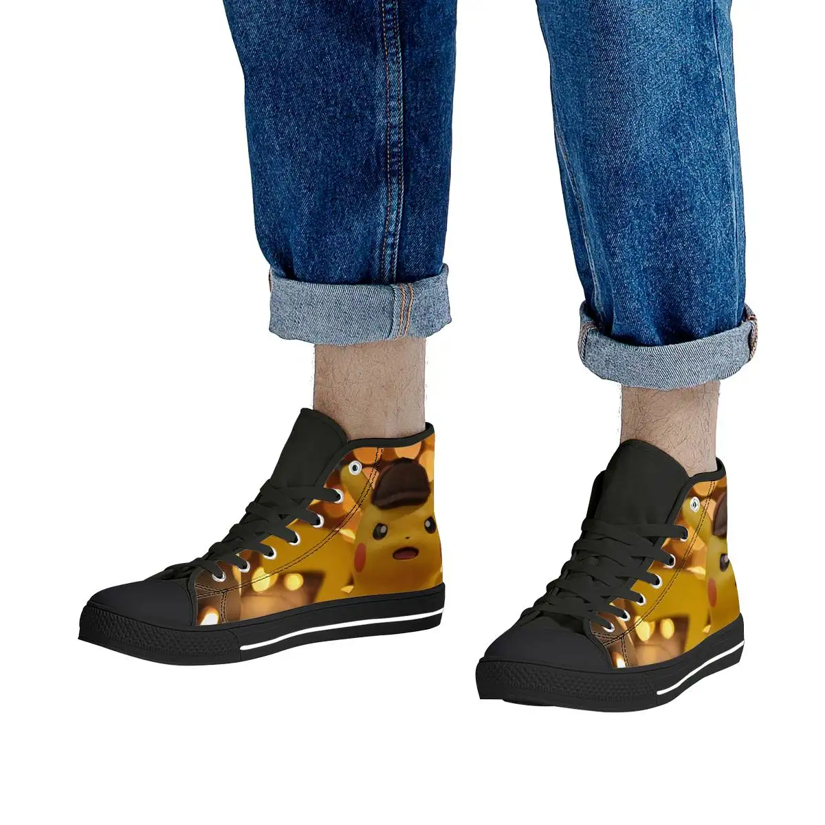 Cartoon Pokemon Pikachu Lace Up Casual Shoes