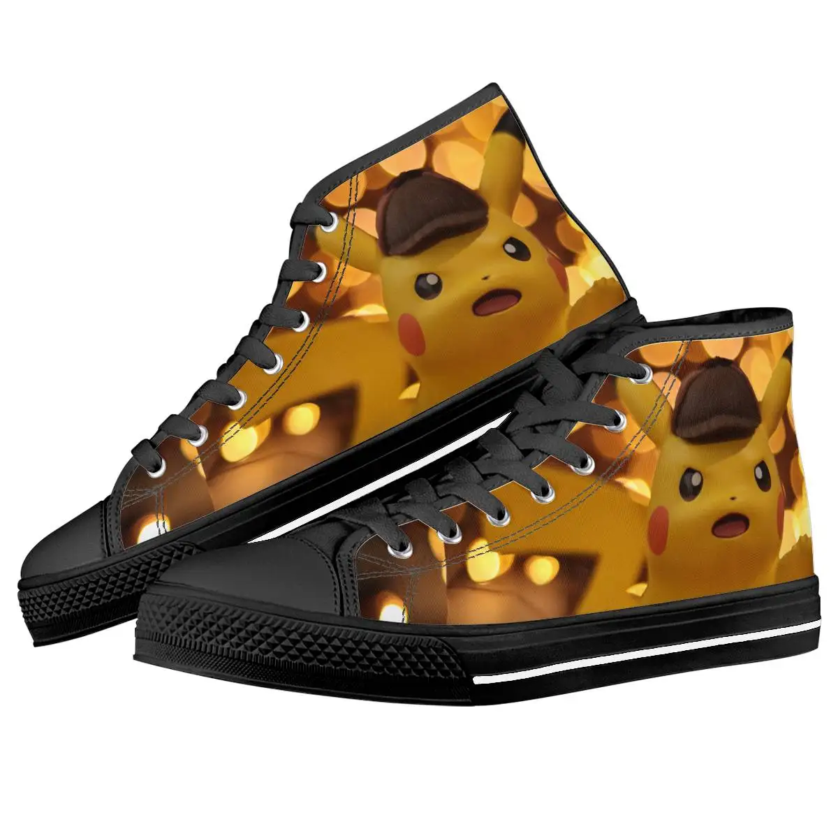 Cartoon Pokemon Pikachu Lace Up Casual Shoes