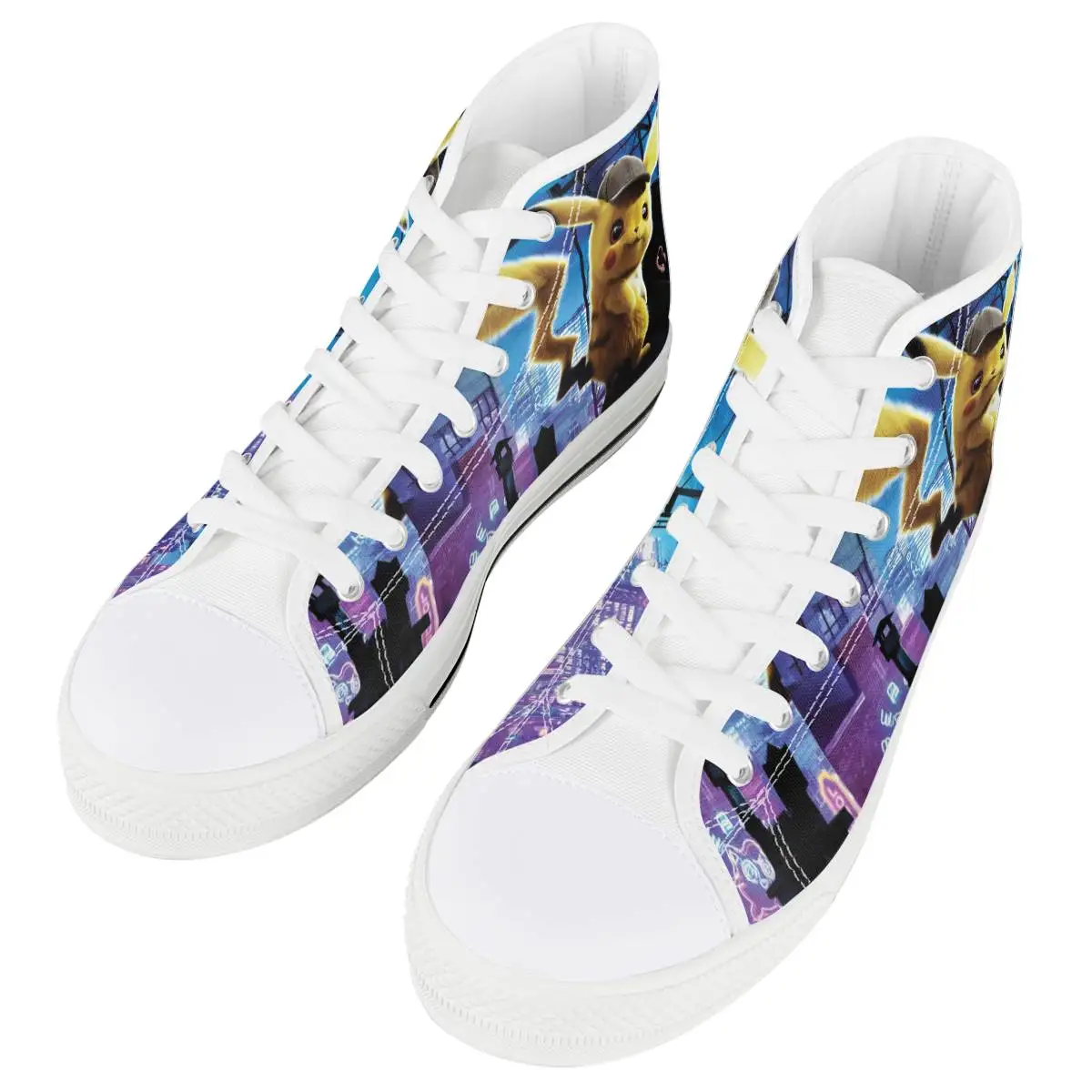 Cartoon Pokemon Pikachu Lace Up Casual Shoes