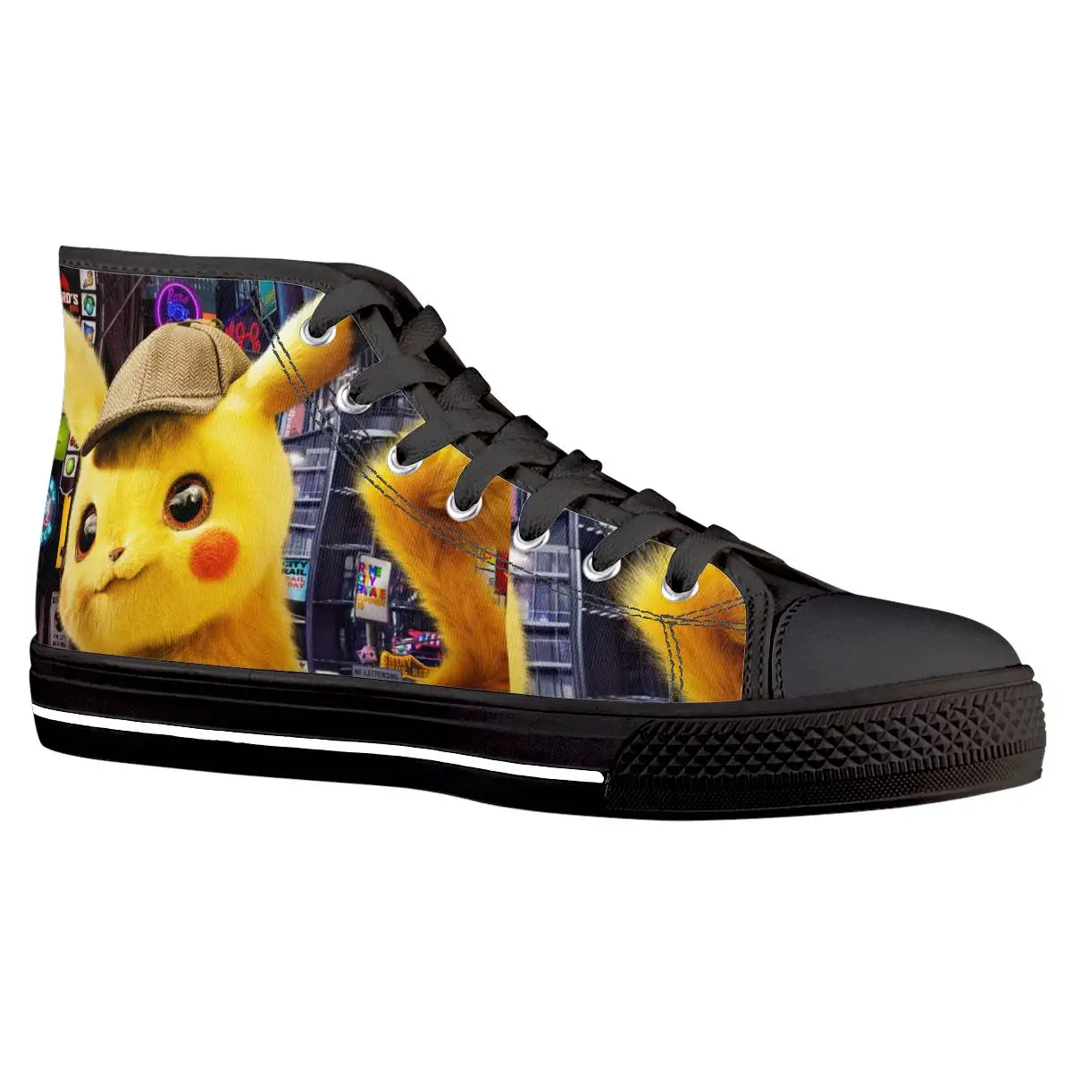 Cartoon Pokemon Pikachu Lace Up Casual Shoes