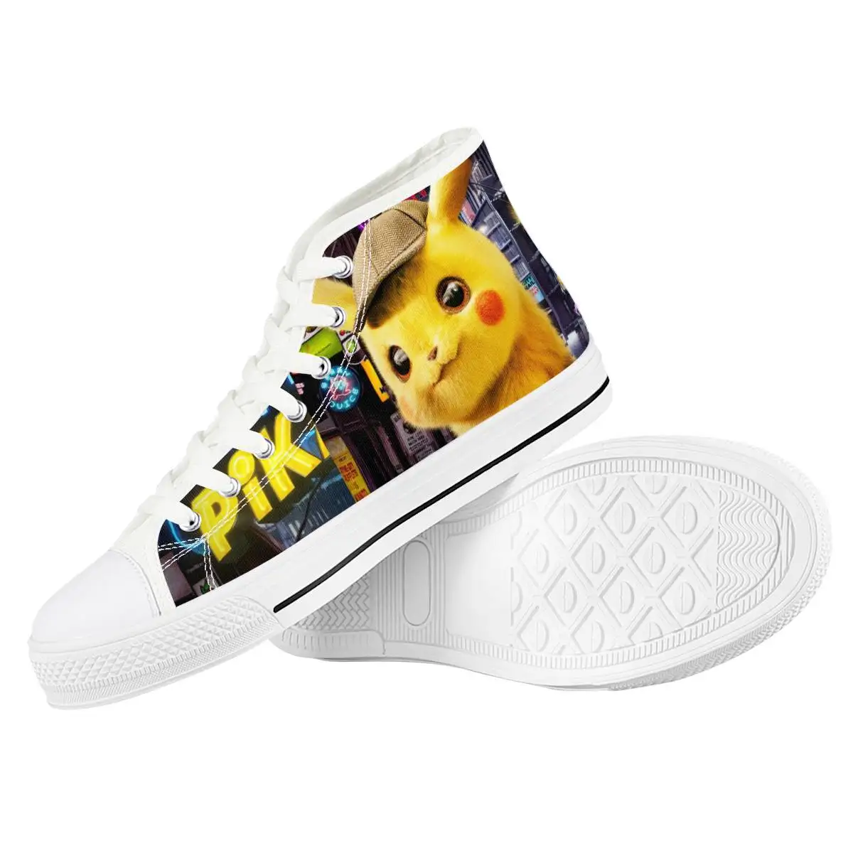 Cartoon Pokemon Pikachu Lace Up Casual Shoes
