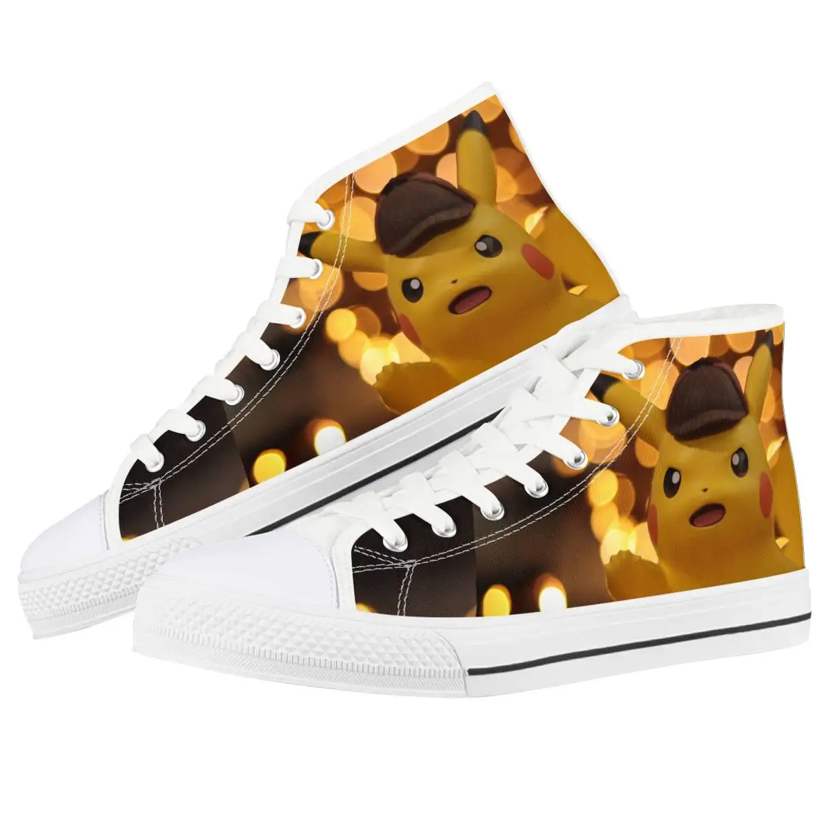 Cartoon Pokemon Pikachu Lace Up Casual Shoes
