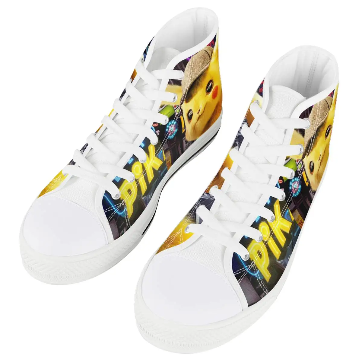 Cartoon Pokemon Pikachu Lace Up Casual Shoes