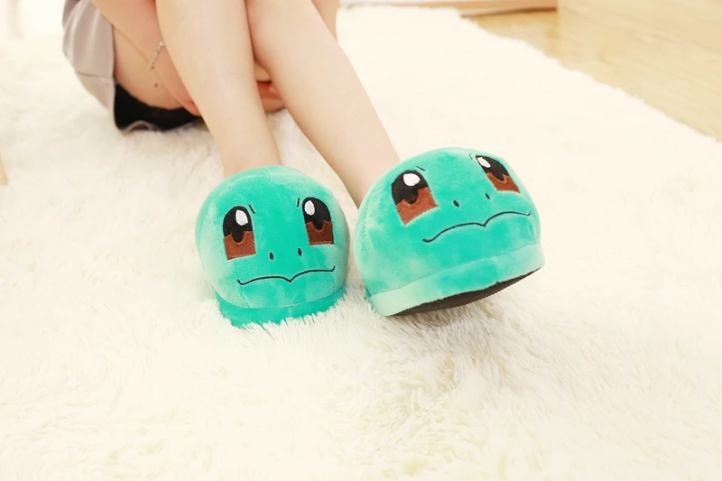 Pokemon Cartoon Pattern Warm Plush Shoes For Women