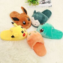 Pokemon Cartoon Pattern Warm Plush Shoes For Women Pokemon Cartoon Pattern Warm Plush Shoes For Women