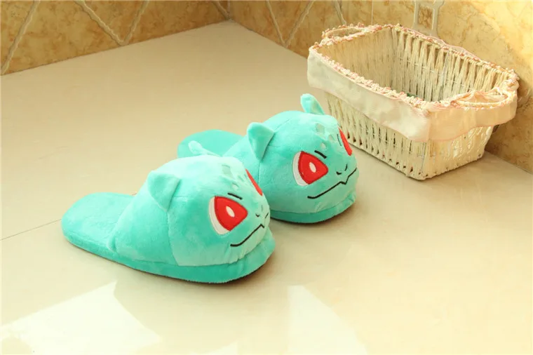 Pokemon Style Plush Cartoon Indoor Slippers