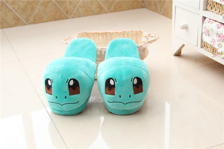 Pokemon Style Plush Cartoon Indoor Slippers