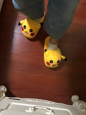 Pokemon Style Plush Cartoon Indoor Slippers