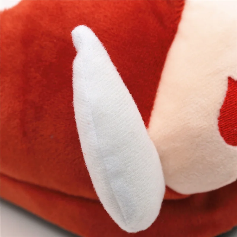 Wild Boar Pumbaa Cartoon Warm Short Plush Shoes