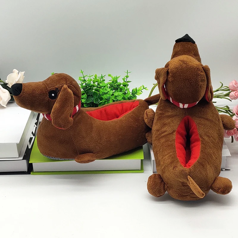 Anime Dog Warm Thick Hard Bottom Cute Shoes