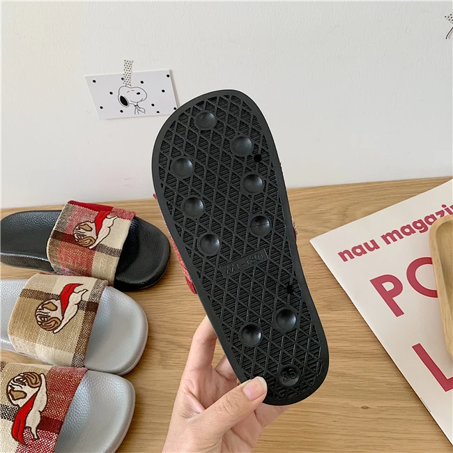 Dog Pug Animal Rubber Slip On Kawaii Cartoon Slippers