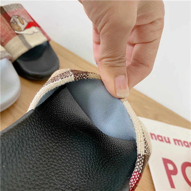 Dog Pug Animal Rubber Slip On Kawaii Cartoon Slippers