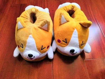 Shiba Inu Corgi Warm Floor Indoor Slippers Shoes
