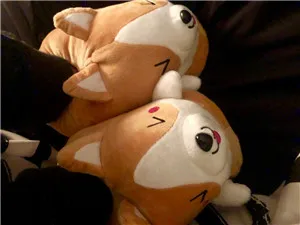 Shiba Inu Corgi Warm Floor Indoor Slippers Shoes