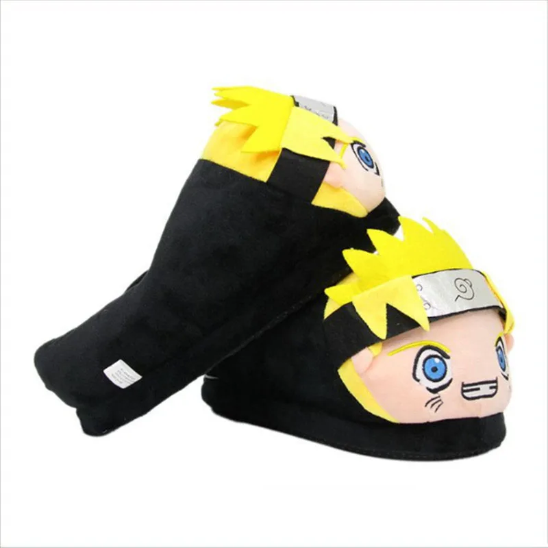 Naruto Warm Plush Flip-Flops Pocket Cute Slippers