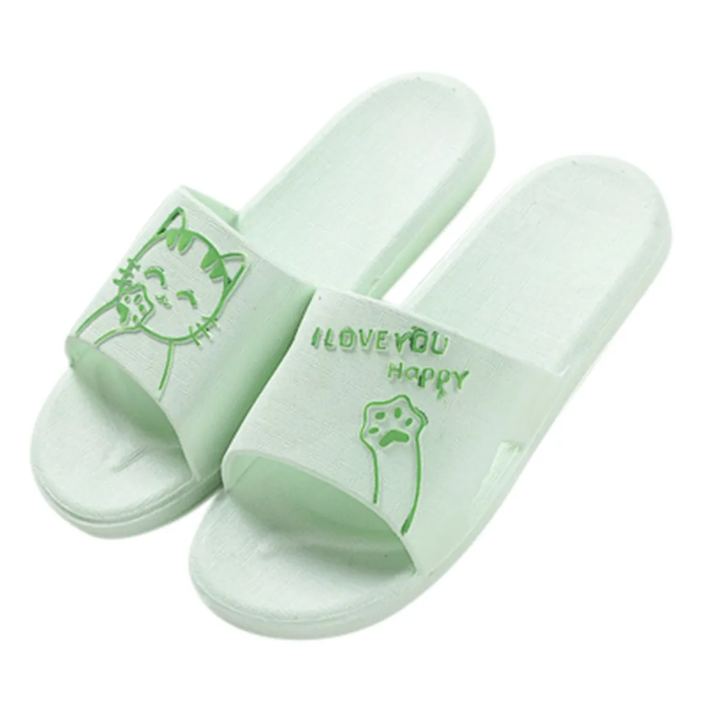Cat Cartoon Indoor Slippers For Women