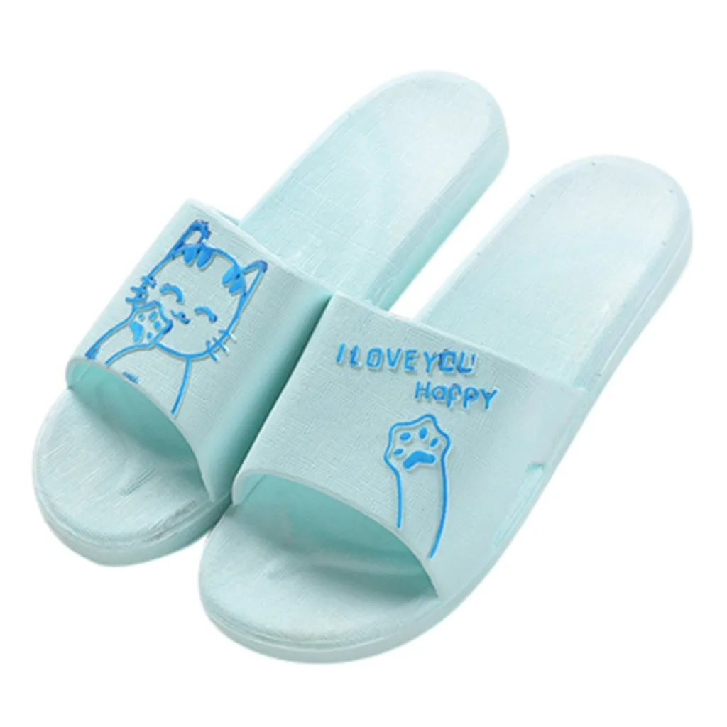 Cat Cartoon Indoor Slippers For Women