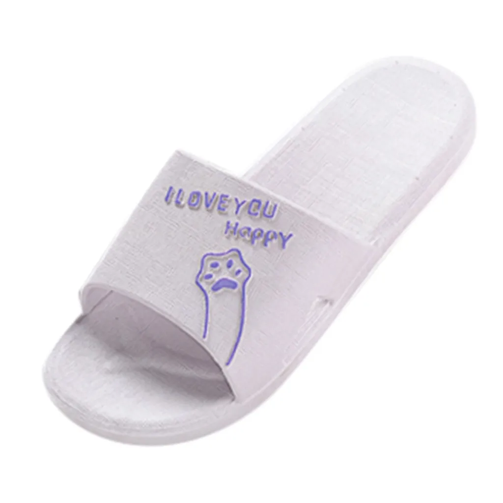 Cat Cartoon Indoor Slippers For Women