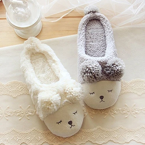 Sheep Fleece Soft Sole Warm Indoor Shoes