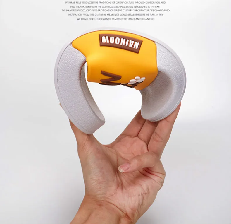 Damon Bear Flip Flops Platform Slippers