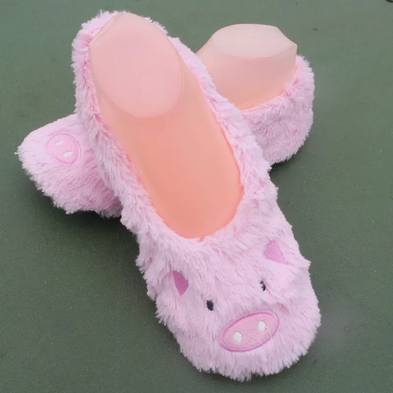 Pink Pig Slip-On Indoor Floor Shoes
