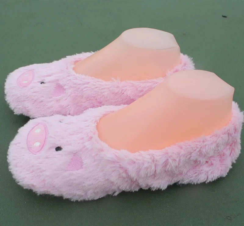 Pink Pig Slip-On Indoor Floor Shoes