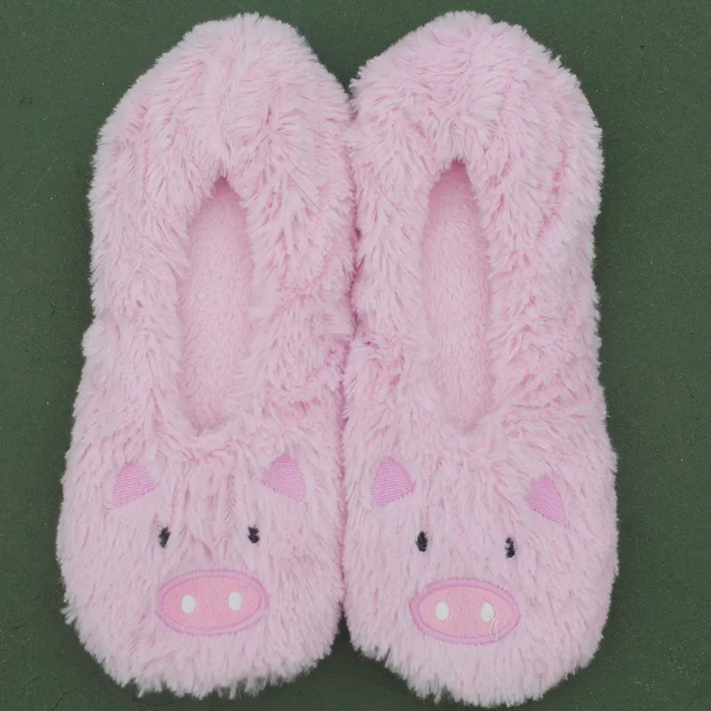 Pink Pig Slip-On Indoor Floor Shoes