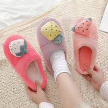 Watermelon Fruits Warm Plush Indoor Comfortable Shoes Watermelon Fruits Warm Plush Indoor Comfortable Shoes
