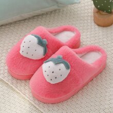 Watermelon Fruits Warm Plush Indoor Comfortable Shoes Watermelon Fruits Warm Plush Indoor Comfortable Shoes