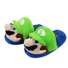 Super Mario Cartoon Flip-Flops Plush Shoes Super Mario Cartoon Flip-Flops Plush Shoes