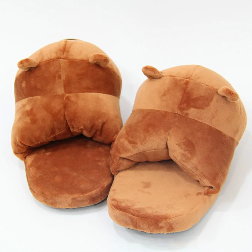 Cartoon Bear Panda Stuffed Plush Family Slippers Cartoon Bear Panda Stuffed Plush Family Slippers