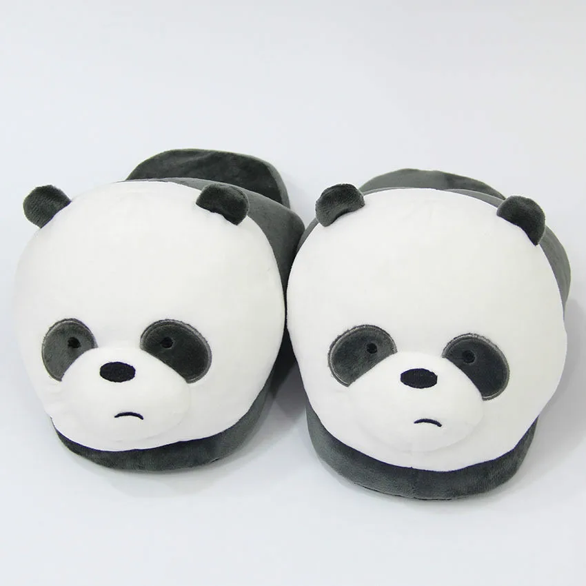 Cartoon Bear Panda Stuffed Plush Family Slippers Cartoon Bear Panda Stuffed Plush Family Slippers