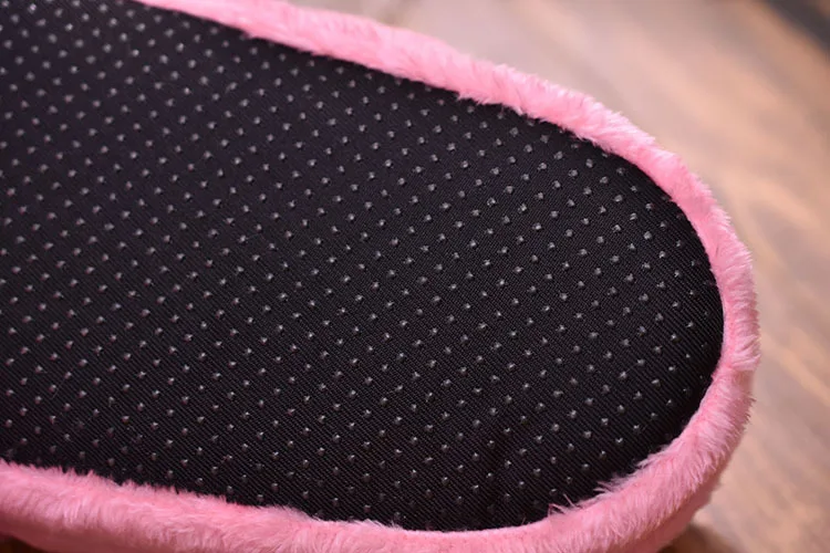 Flamingo Suede Short Plush Warm Flat Indoor Shoes Flamingo Suede Short Plush Warm Flat Indoor Shoes