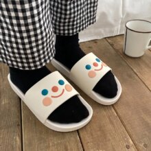Cat Cartoon Smile Face Flat Platform Indoor Cute Slippers Cat Cartoon Smile Face Flat Platform Indoor Cute Slippers