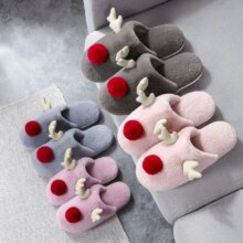 Reindeer Warm Non-slip Slippers For Women & Men Reindeer Warm Non-slip Slippers For Women & Men