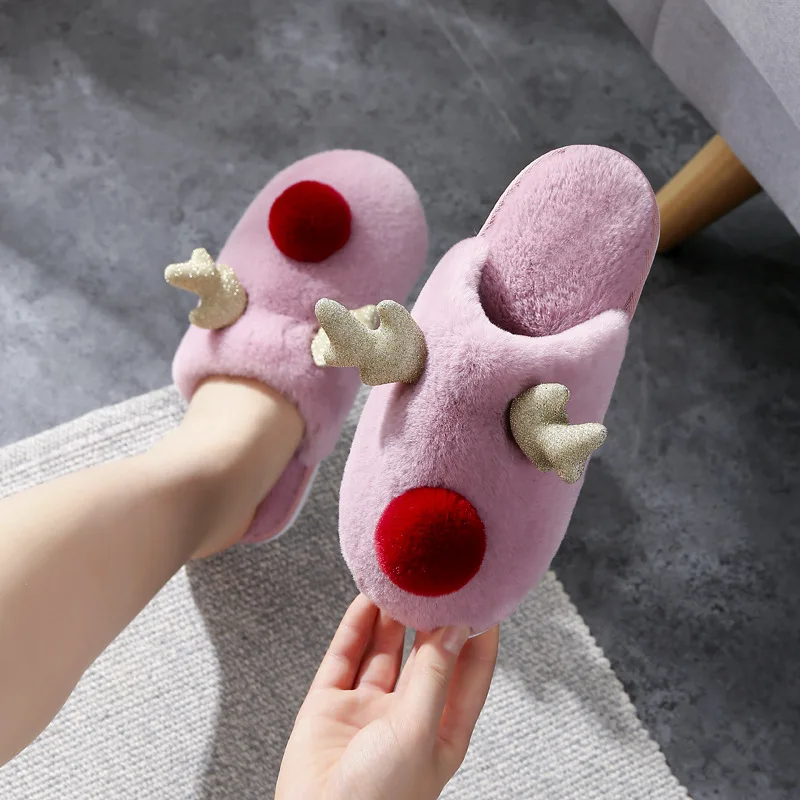 Reindeer Warm Non-slip Slippers For Women & Men Reindeer Warm Non-slip Slippers For Women & Men