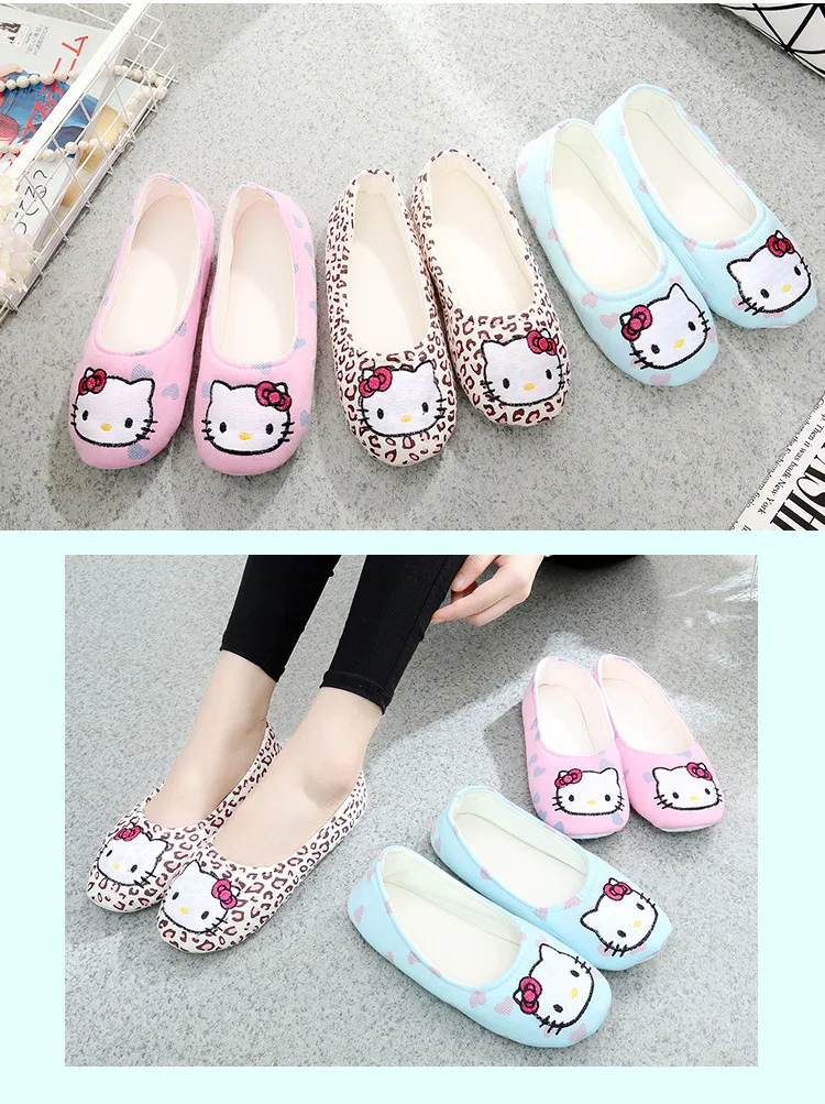 Cute Cat Casual Flip-Flops Indoor Slippers For Women Cute Cat Casual Flip-Flops Indoor Slippers For Women