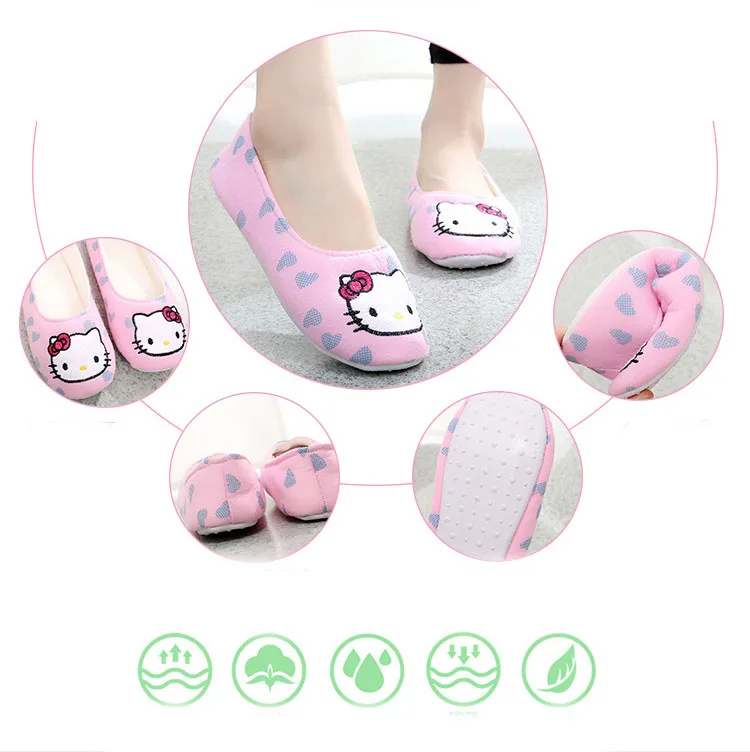 Cute Cat Casual Flip-Flops Indoor Slippers For Women Cute Cat Casual Flip-Flops Indoor Slippers For Women